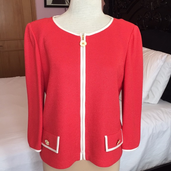 St. John Collection tweed jacket - 8 - Picture 1 of 8